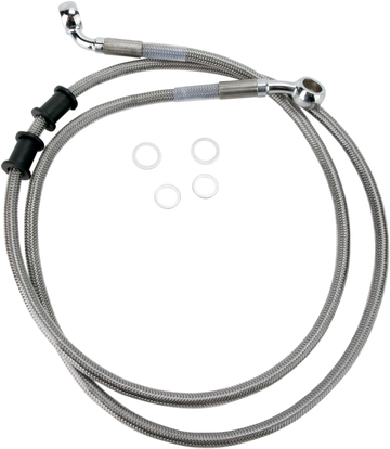 1741-2892 - DRAG SPECIALTIES Brake Line - +8" - Stainless Steel - FXDB 660324-8