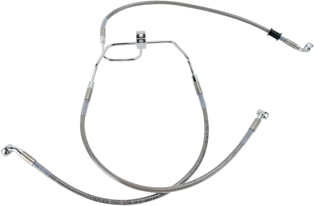 1741-2900 - DRAG SPECIALTIES Brake Line - Front (Lower/Upper) - Stainless Steel 660325