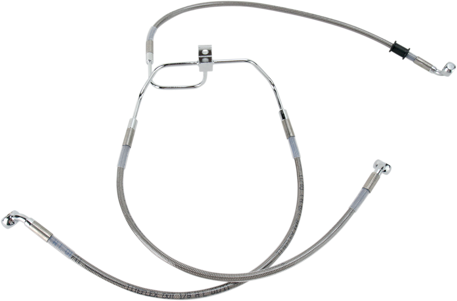 1741-2901 - DRAG SPECIALTIES Brake Line - +2" - Stainless Steel - FXDF '08-'17 660325-2