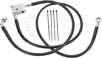 1741-2950 - DRAG SPECIALTIES Brake Line - Rear - Black 640221-BLK