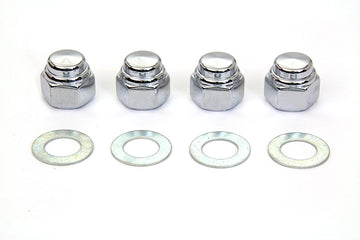 8400-8 - Rocker Shaft Chrome End Cap Type Nut with Washers