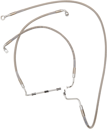 1741-3975 - DRAG SPECIALTIES Brake Line - +2" - Stainless Steel 614085-2