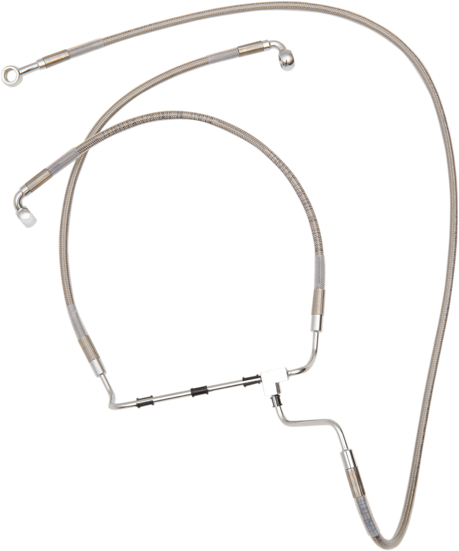 1741-3983 - DRAG SPECIALTIES Brake Line - +10" - Stainless Steel 614085-10