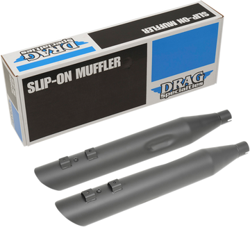 1801-1184 - DRAG SPECIALTIES 3.5" Mufflers for '95-'16 FL - Black H00962