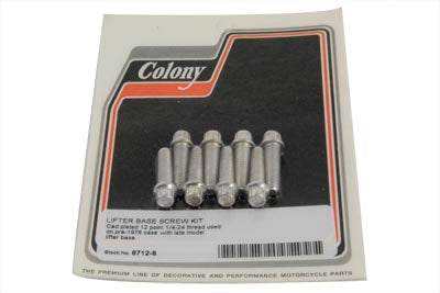 8712-8 - Tappet Block Screw Kit 1/4  X 24 Thread Cadmium