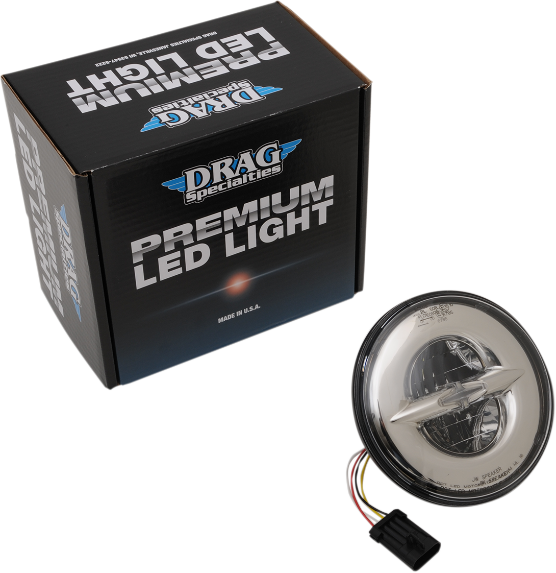 2001-1790 - DRAG SPECIALTIES 7" Reflector-Style LED Headlamp - Chrome 0555854