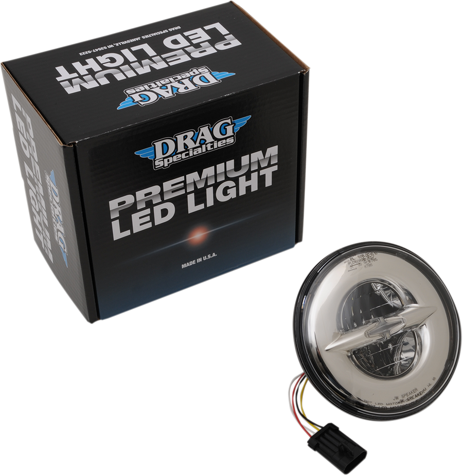2001-1790 - DRAG SPECIALTIES 7" Reflector-Style LED Headlamp - Chrome 0555854