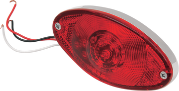 2010-0220 - DRAG SPECIALTIES Taillight - Cat Eye - Ultra Thin - Red Lens 160634