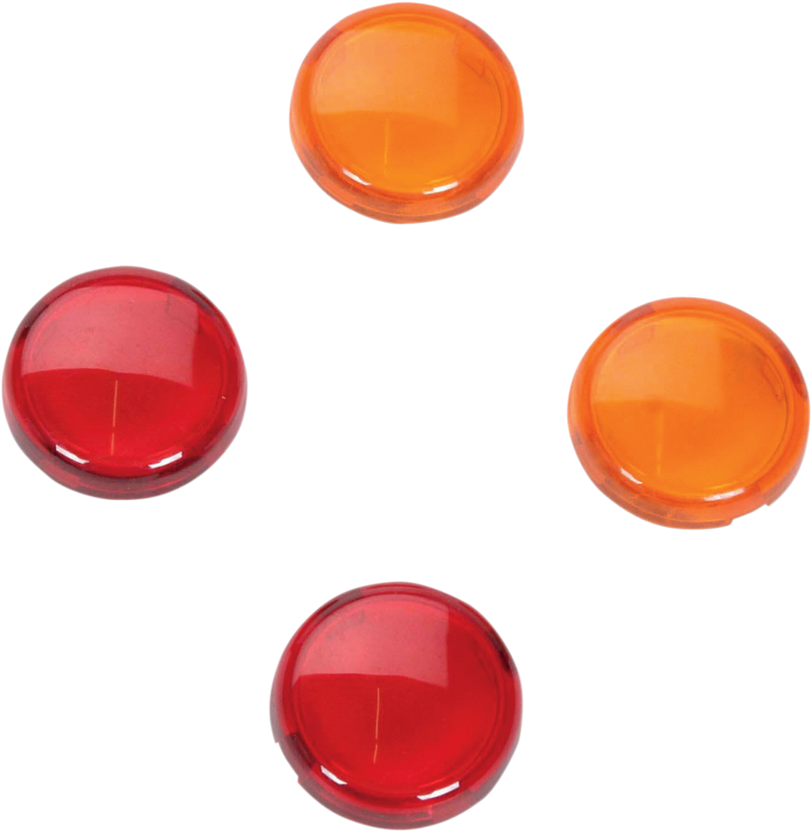 2020-0119 - DRAG SPECIALTIES Mini-Duece Lens Kit - Amber/Red 20-6390-A/R