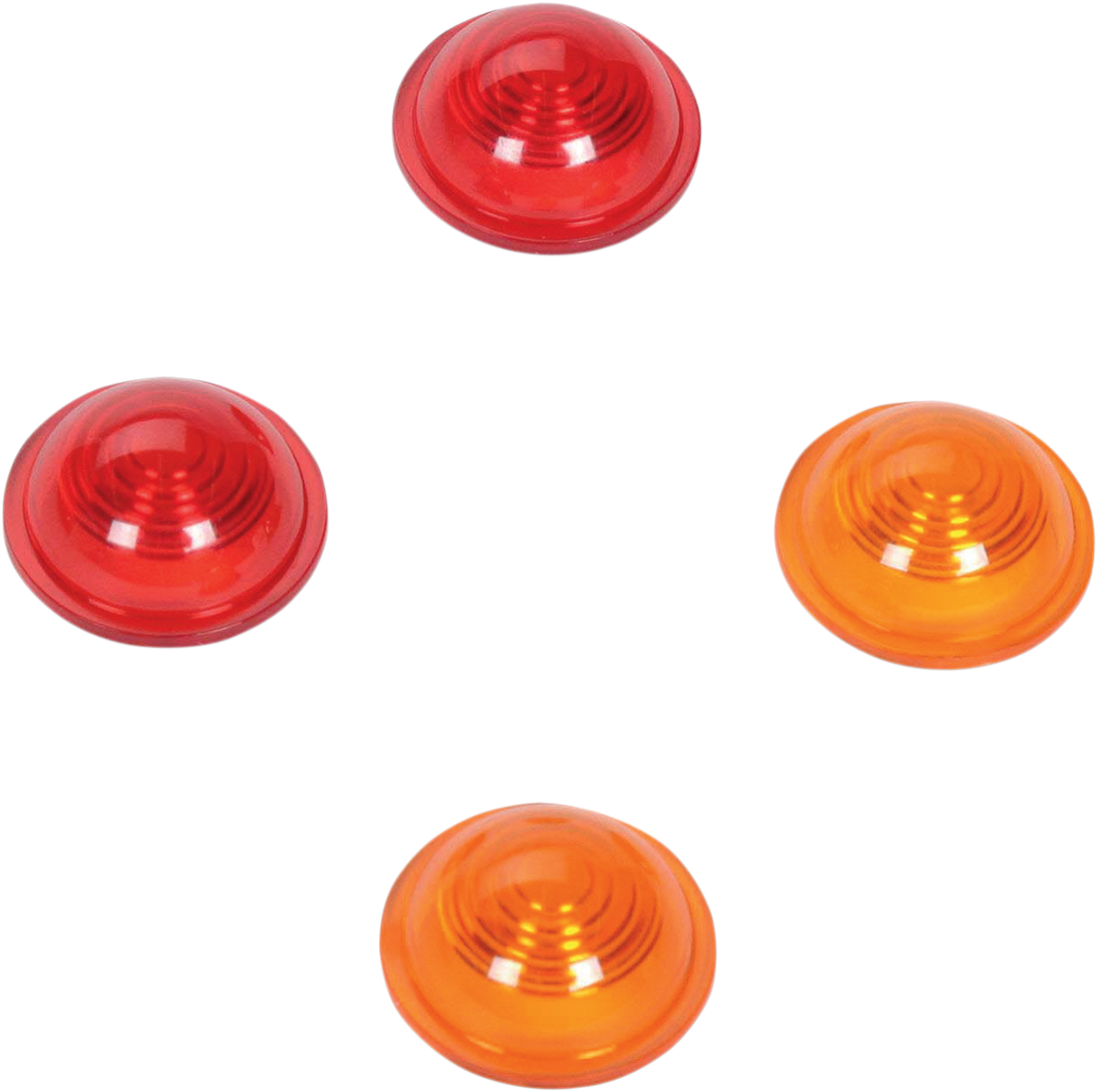 2020-0122 - DRAG SPECIALTIES Mini-Bullet Lens Kit - Amber/Red 20-6592-A/R