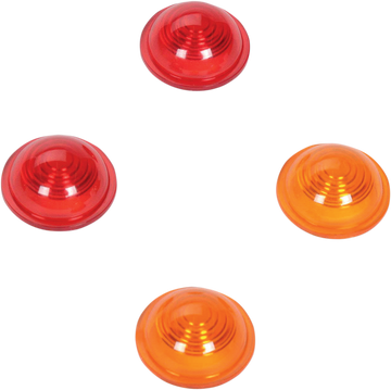 2020-0122 - DRAG SPECIALTIES Mini-Bullet Lens Kit - Amber/Red 20-6592-A/R