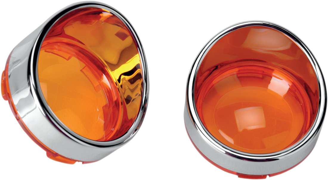2020-0397 - DRAG SPECIALTIES Visor-Style Bezel/Lenses - Amber L22-6828A
