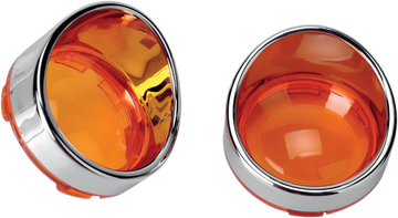 2020-0397 - DRAG SPECIALTIES Visor-Style Bezel/Lenses - Amber L22-6828A