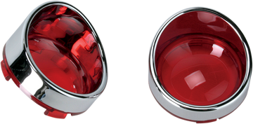 2020-0398 - DRAG SPECIALTIES Visor-Style Bezel/Lenses - Red L22-6828R