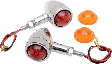 2040-0276 - DRAG SPECIALTIES Mini-Bullet Light Kit - Amber/Red 20-65921