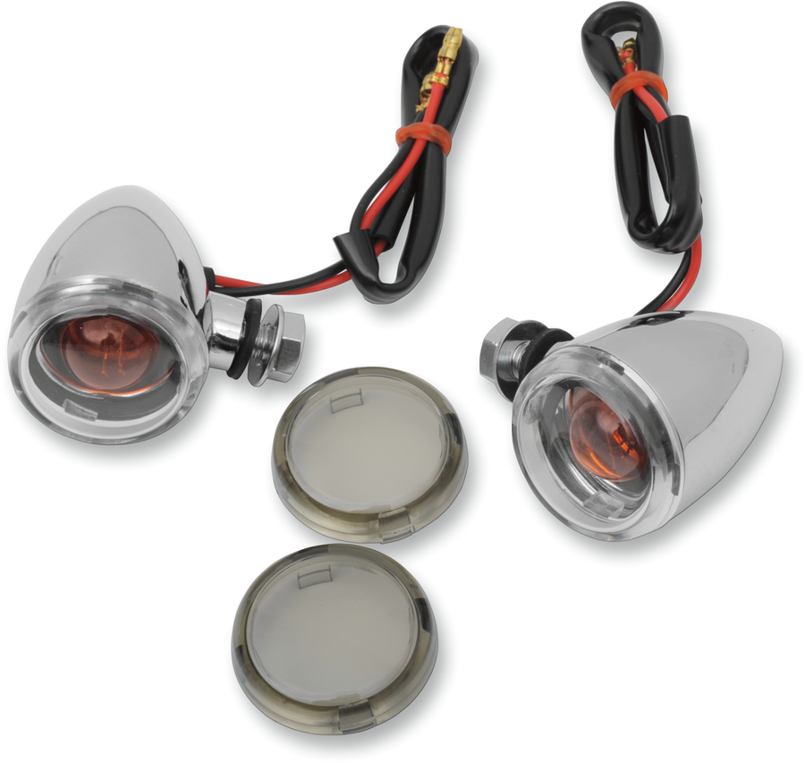 2040-0530 - DRAG SPECIALTIES Mini-Duece Marker Light Kit - Clear/Smoke 20-6390C/MH