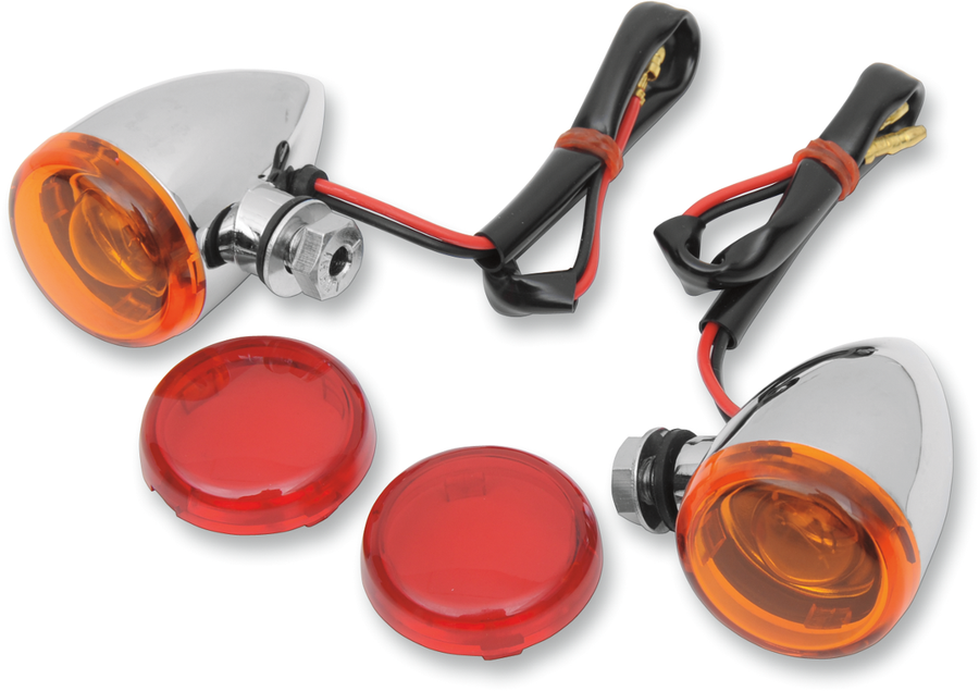 2040-0531 - DRAG SPECIALTIES Mini-Duece Marker Light Kit - Amber/Red 20-6390A/RH