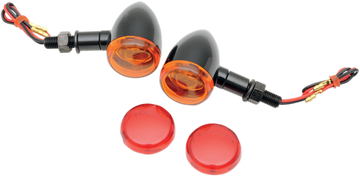2040-1041 - DRAG SPECIALTIES Mini-Duece Marker Light Kit - Amber/Red 20-6390BA/RI