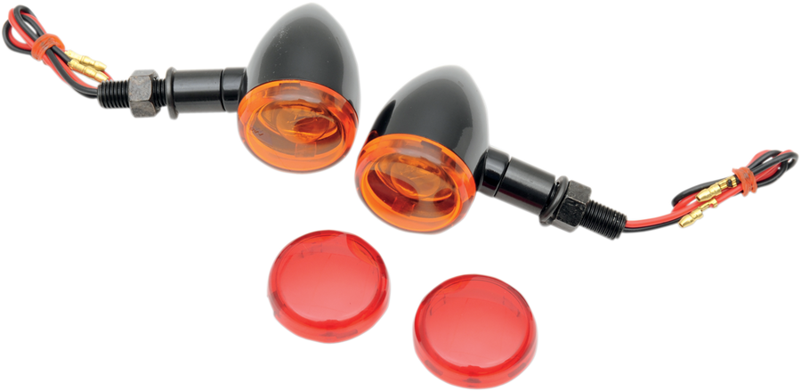 2040-1041 - DRAG SPECIALTIES Mini-Duece Marker Light Kit - Amber/Red 20-6390BA/RI