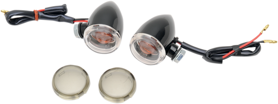 2040-1042 - DRAG SPECIALTIES Mini-Duece Marker Light Kit - Clear/Smoke 20-6390BC/MH