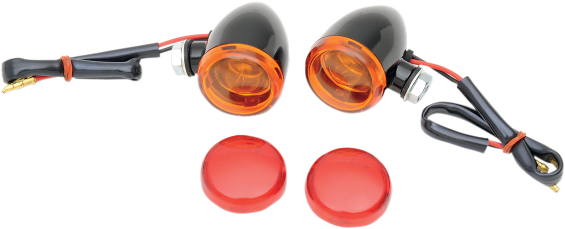 2040-1043 - DRAG SPECIALTIES Mini-Duece Marker Light Kit - Amber/Red 20-6390BA/RH