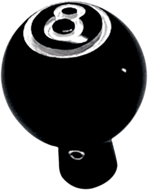 0657-0011 - JOKER MACHINE Choke Knob - Eight Ball - Black 02-59
