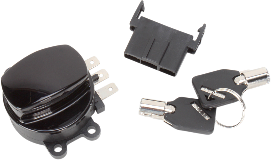 2106-0225 - DRAG SPECIALTIES Side Hinge Ignition Switch - Gloss Black 21-0209GB