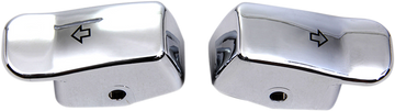 2106-0359 - DRAG SPECIALTIES Turn Signal Switch Extension Caps - '11-'17 - Chrome 77447C