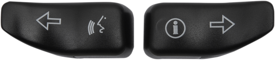 2106-0362 - DRAG SPECIALTIES Turn Signal Switch Extension Caps - '14-'20 - Black 77680