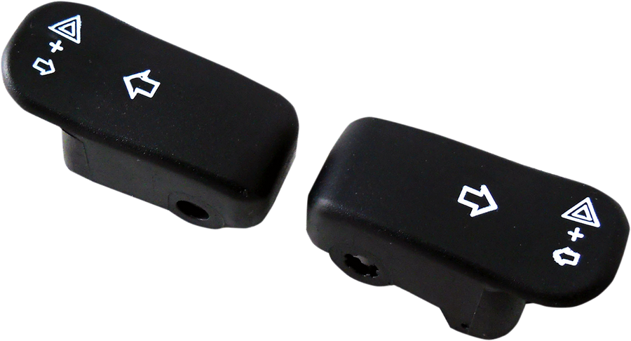 2106-0364 - DRAG SPECIALTIES Turn Signal Switch Extension Caps - '96+ - Black 77448