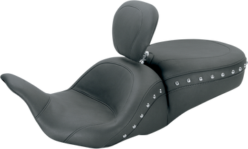 0801-0605 - MUSTANG Lowdown Seat with Driver Backrest - Chrome Studded 79704