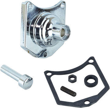 2110-0978 - DRAG SPECIALTIES Solenoid End Cover - Starter Button - Chrome 79-4000