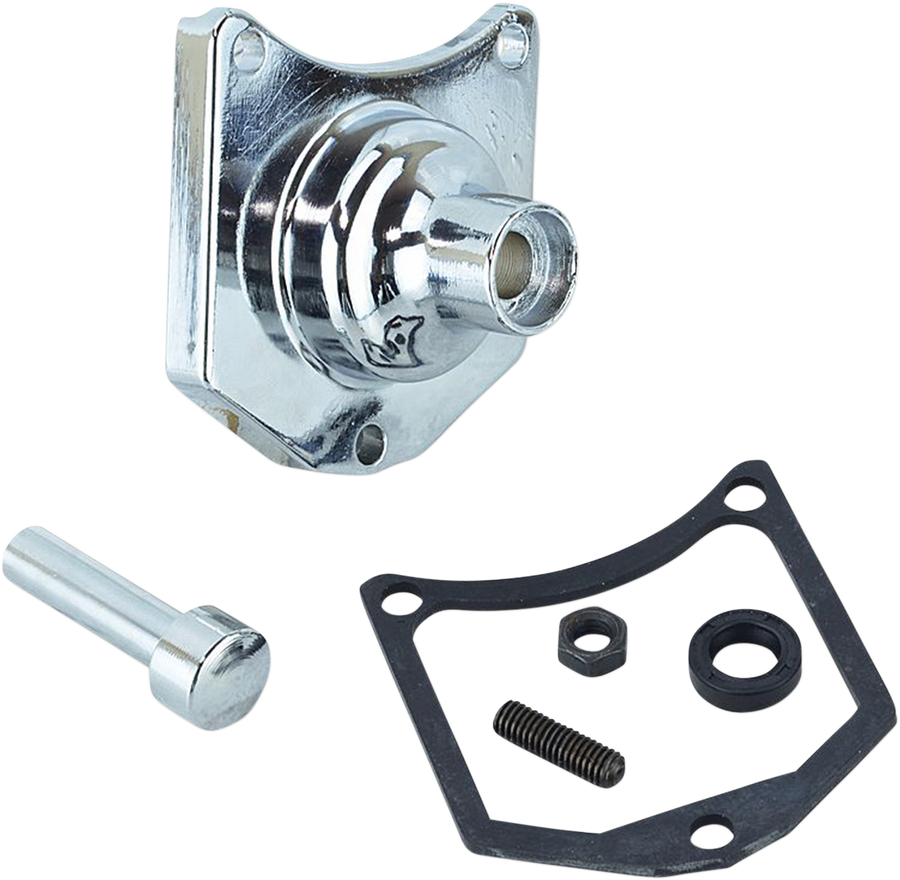 2110-0978 - DRAG SPECIALTIES Solenoid End Cover - Starter Button - Chrome 79-4000