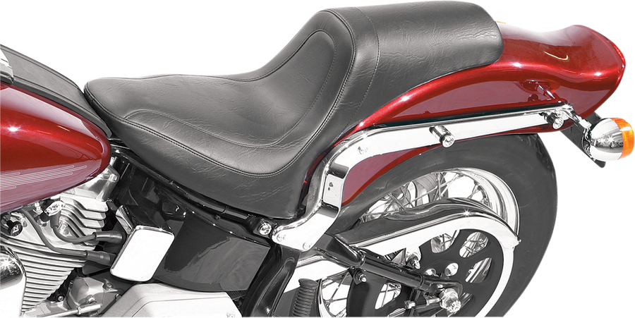 0802-0320 - MUSTANG Seat - Fastback* - Stitched - Black - Softail '00-'05 75779