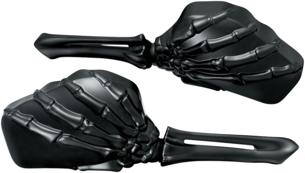 0640-0899 - KURYAKYN Skeleton Mirror - Black/Black 1758