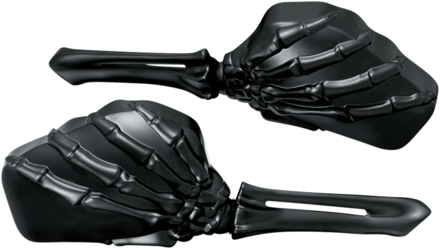 0640-0899 - KURYAKYN Skeleton Mirror - Black/Black 1758