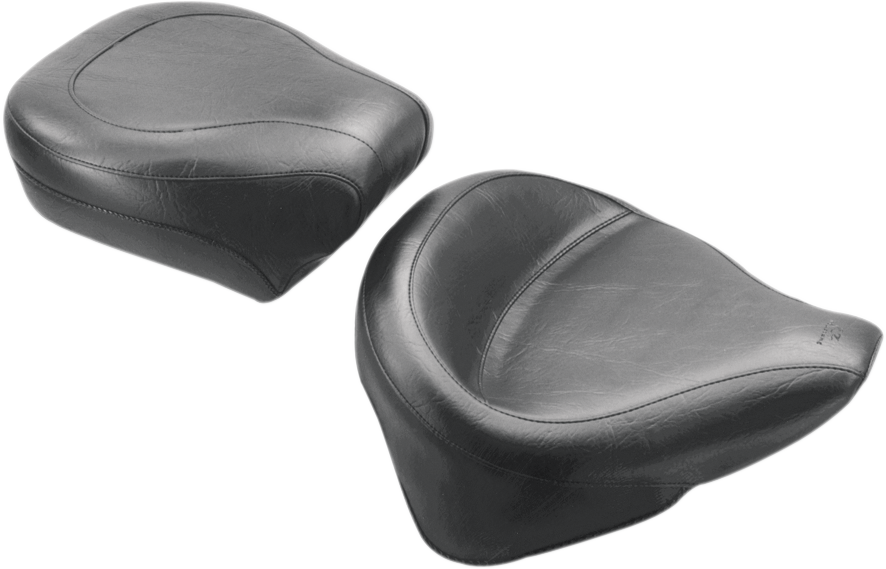 0802-0486 - MUSTANG Wide Rear Seat - Smooth - Black - FLST 76182