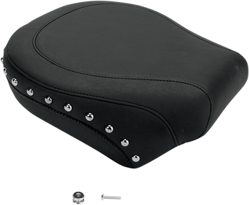 0802-0519 - MUSTANG Wide Rear Seat - Studded - Black - Softail 76243