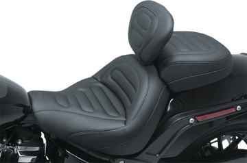 0802-1060 - MUSTANG Passenger Touring Seat - Black - Trapezoid Stitch - FXFB/FXFBS 79335