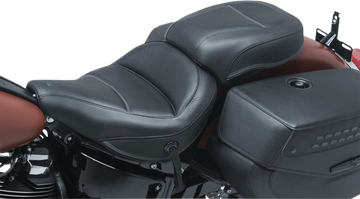0802-1061 - MUSTANG Max Profile Solo Touring Seat - without Driver Backrest - Black - Original - FLHC/FLDE 75880
