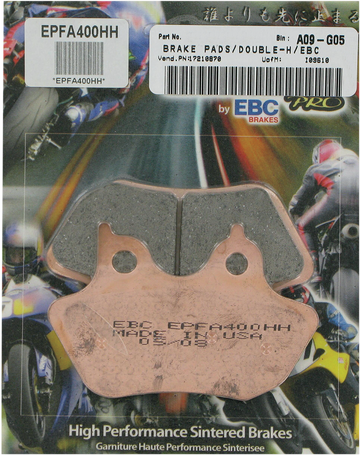 1721-0870 - EBC Brake Pads - Harley-Davidson - EPFA400HH EPFA400HH