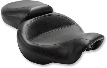 0803-0226 - MUSTANG Vintage Style Seat - Wide - Smooth - Black - Dyna '06-'17 75535
