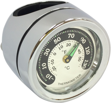 2212-0724 - DRAG SPECIALTIES Handlebar Mount Thermometer - Chrome - For 1" Bar O91-6821TN