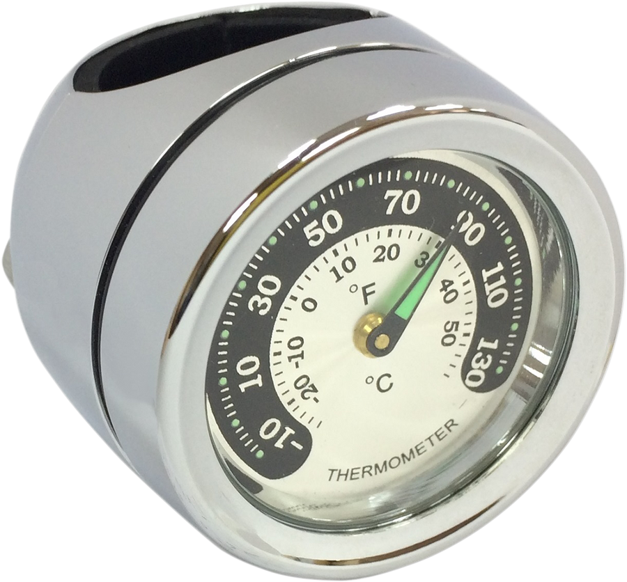 2212-0724 - DRAG SPECIALTIES Handlebar Mount Thermometer - Chrome - For 1" Bar O91-6821TN