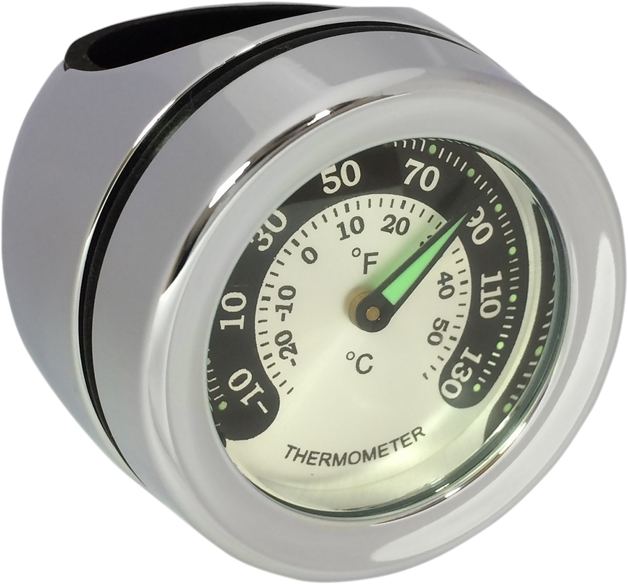 2212-0726 - DRAG SPECIALTIES Handlebar Mount Thermometer - Chrome - For 1.25" Bar O91-6822TN