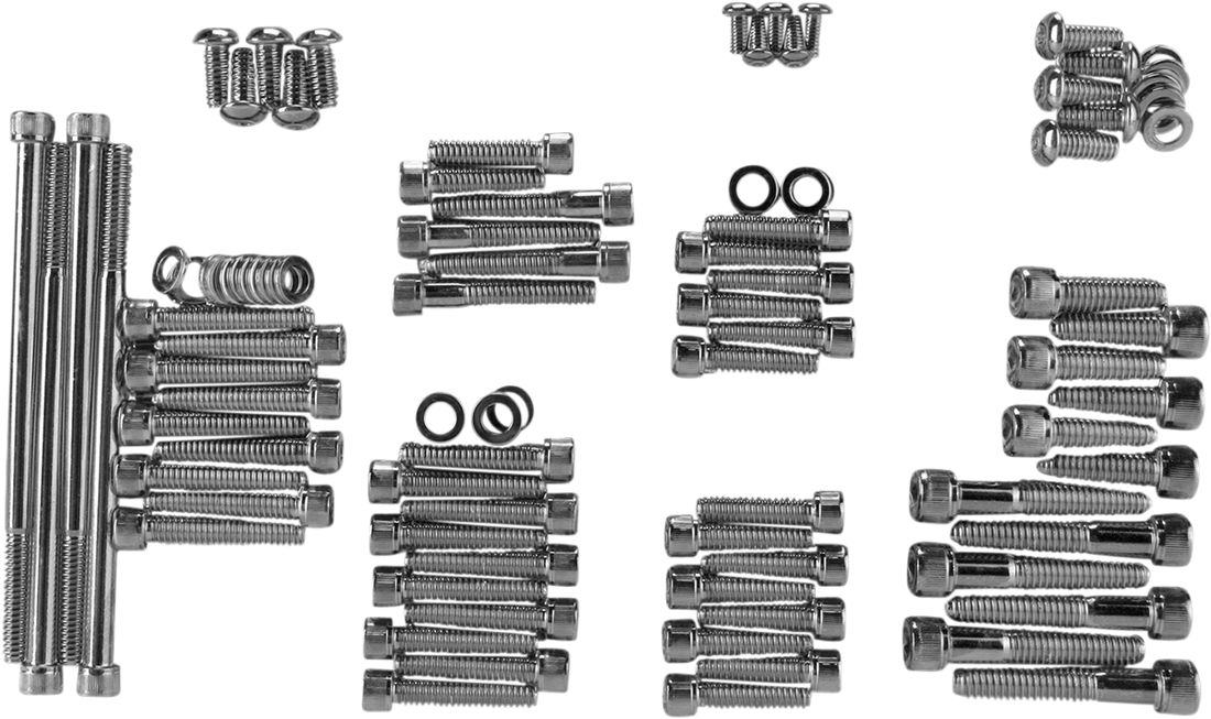 2401-0564 - DRAG SPECIALTIES Motor Knurled Bolt Kit MK700BK