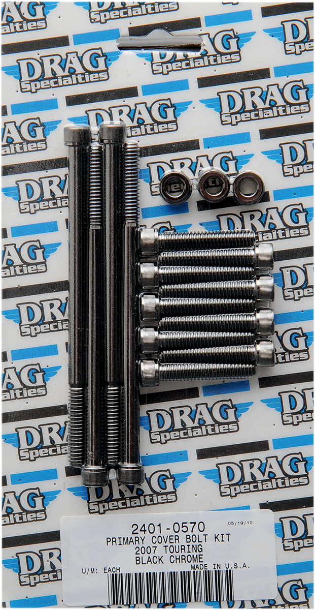 2401-0570 - DRAG SPECIALTIES Primary Knurled Bolt Kit MK673BK