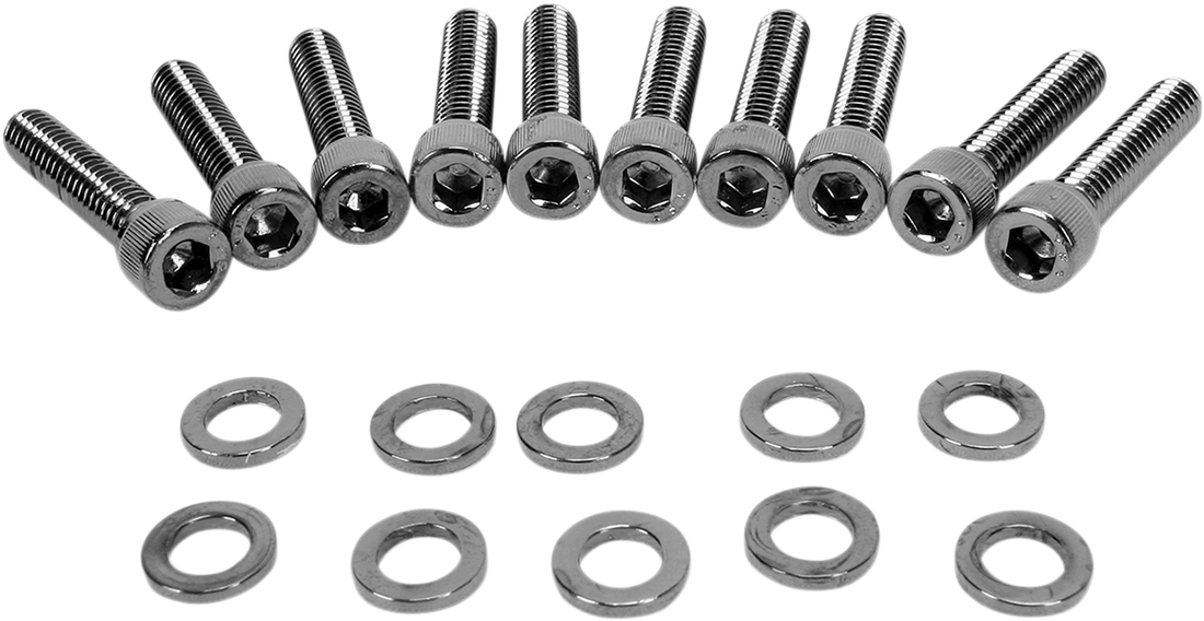 2401-0572 - DRAG SPECIALTIES Camshaft Cover Knurled Bolt Kit MK373BK