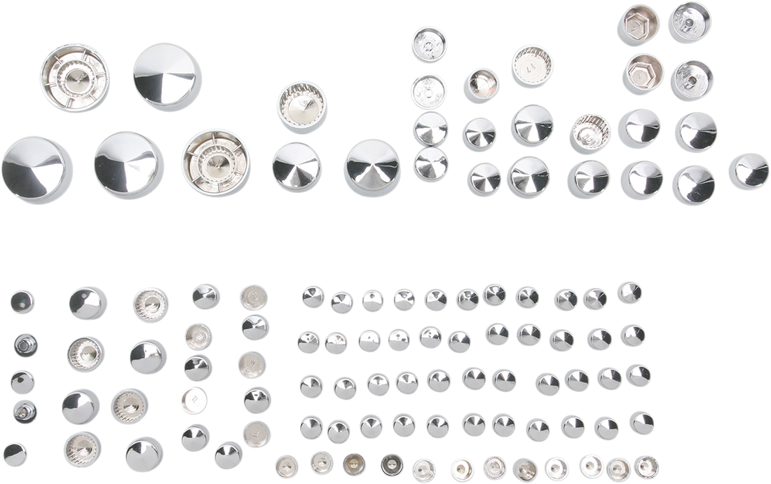2401-0688 - DRAG SPECIALTIES Bolt Covers - Chrome 352100