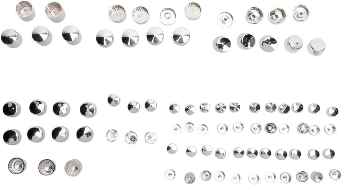 2401-0702 - DRAG SPECIALTIES Bolt Covers - Chrome 352004